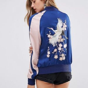 YOUNG BOHEMIANS | EMBROIDERED BOMBER JACKET